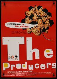9x386 PRODUCERS Japanese 2001 Mel Brooks, wacky different images of Zero Mostel!