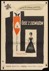 9x051 COUNTRY I COME FROM Polish 23x33 '58 Marcel Carne, Flisak art of woman in dress!