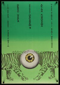 9x058 DERSU UZALA Polish 23x33 '76 Akira Kurosawa, very strange artwork by Jankowska!