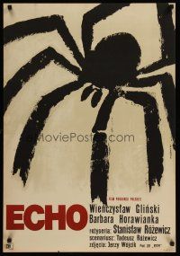 9x064 ECHO Polish 23x33 '64 Stanislaw Rozewicz directed, Gorka spider art!