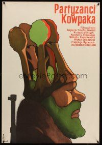 9x113 DUMA O KOVPAKE: BURAN Polish 23x33 1976 Timofei Levchuk, Flisak art of man w/trees on head!