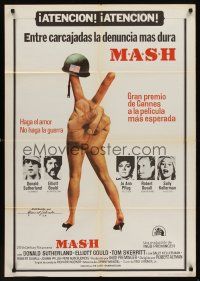 9x181 MASH Spanish '76 Elliott Gould, Korean War classic directed by Robert Altman!