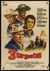 9x188 SERGEANTS 3 Spanish '62 John Sturges, Frank Sinatra, Rat Pack parody of Gunga Din!