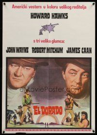 9x431 EL DORADO Yugoslavian '66 John Wayne & Robert Mitchum, the big one with the big two!