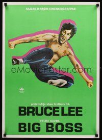 9x435 FISTS OF FURY Yugoslavian '73 Bruce Lee, the biggest kick of your life, Big Boss!
