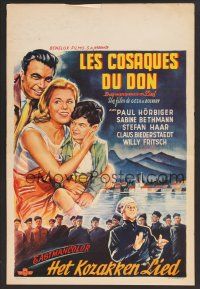 9y625 DAS DONKOSAKENLIED Belgian '56 German family movie directed by Geza von Bolvary!