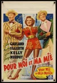 9y648 FOR ME & MY GAL Belgian '40s different art of Judy Garland, Gene Kelly & George Murphy!