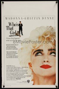 9y783 WHO'S THAT GIRL Belgian '87 great c/u of young rebellious Madonna, Griffin Dunne