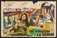 9y786 WOMEN... OH, WOMEN! Belgian '63 Tetsuji Takechi's Onna onna onna monogatari, sexy Wik art!