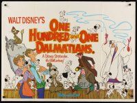 9y229 ONE HUNDRED & ONE DALMATIANS British quad R76 classic Disney canine cartoon, different image!