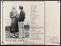 9y208 ANNIE HALL British quad '77 full-length Woody Allen & Diane Keaton, a nervous romance!