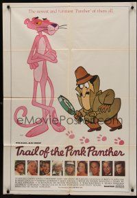 9y065 TRAIL OF THE PINK PANTHER Indian '82 Peter Sellers, Blake Edwards, cool cartoon art!