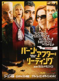9y427 BURN AFTER READING DS advance Japanese 29x41 '09 Coen Brothers, different images of the cast!