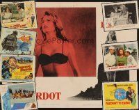 9z008 LOT OF 297 LOBBY CARDS '53 - '68 Girl in the Bikini, Therese & Isabelle + many more!
