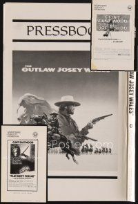9z018 LOT OF 6 CLINT EASTWOOD PRESSBOOKS '71 - 76 Outlaw Josey Wales, Joe Kidd, Play Misty For Me