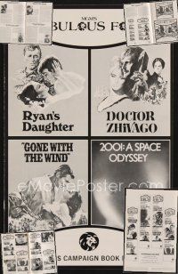 9z020 LOT OF 3 'MGM'S FABULOUS FOUR' PRESSBOOKS '71 2001, GWTW, Ryan's Daughter, Doctor Zhivago!