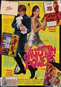 9z025 LOT OF 9 AUSTIN POWERS PROMOTIONAL ITEMS '97 - '02 Mike Myers, Elizabeth Hurley, Graham