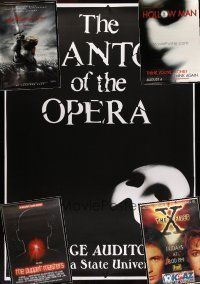 9z038 LOT OF 11 UNFOLDED BUS STOP POSTERS '93-00 Phantom of the Opera, Messenger, X-Files +more!