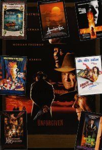 9z046 LOT OF 28 UNFOLDED ONE-SHEETS '90s-00s Unforgiven, City of Lost Children + lots more!