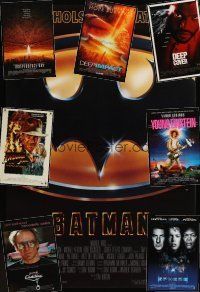 9z053 LOT OF 15 UNFOLDED ONE-SHEETS '84 - '99 Batman, Independence Day, Young Einstein + more!