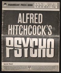 9z216 PSYCHO pressbook '60 sexy Janet Leigh, Anthony Perkins, Alfred Hitchcock classic horror!