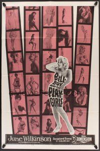 1a064 BELLBOY & THE PLAYGIRLS 1sh '62 sexy 3D June Wilkinson, Francis Ford Coppola!