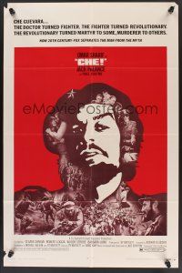 1a148 CHE 1sh '69 art of Omar Sharif as Guevara, Jack Palance as Fidel Castro!