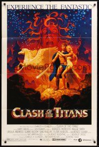 1a163 CLASH OF THE TITANS 1sh '81 Ray Harryhausen, great fantasy art by Greg & Tim Hildebrandt!