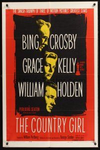 1a187 COUNTRY GIRL 1sh R59 Grace Kelly, Bing Crosby, William Holden, by Clifford Odets!