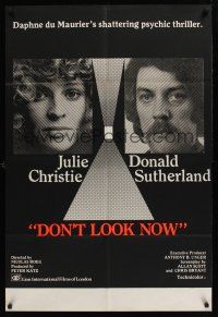 1a253 DON'T LOOK NOW English 1sh '73 Julie Christie, Donald Sutherland, directed by Nicolas Roeg!