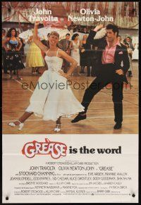 1a380 GREASE English 1sh '78 John Travolta & Olivia Newton-John in a most classic musical!