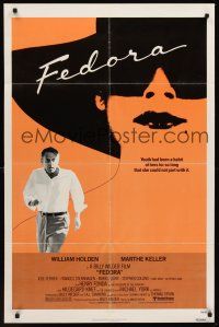 1a298 FEDORA 1sh '78 Billy Wilder directed, William Holden, Marthe Keller