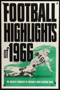 1a319 FOOTBALL HIGHLIGHTS OF 1966 1sh '66 American football's greatest moments!