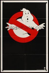 1a354 GHOSTBUSTERS no text teaser 1sh '84 Bill Murray, Aykroyd & Harold Ramis save the world!