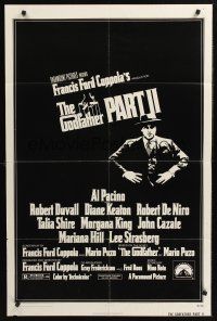 1a368 GODFATHER PART II 1sh '74 Al Pacino in Francis Ford Coppola classic crime sequel!