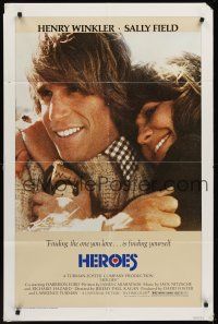 1a424 HEROES 1sh '77 romantic close-up of Henry Winkler & Sally Field!