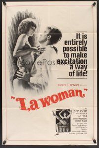 1a475 I A WOMAN 1sh '66 Jag - en kvinna, Radley Metzger, Essy Persson classic, art of man & woman!