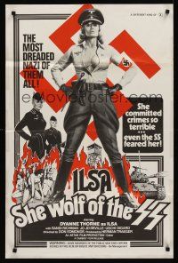 1a487 ILSA SHE WOLF OF THE SS 1sh '74 Dyanne Thorne as Nazi, even the SS feared her!