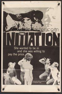 1a498 INITIATION 1sh '70s she was willing to pay the price!