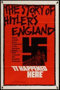 1a514 IT HAPPENED HERE 1sh '66 Hitler's England, spooky images of Nazis in London!
