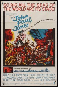 1a524 JOHN PAUL JONES 1sh '59 the adventures that will live forever in America's naval history!