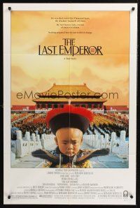 1a550 LAST EMPEROR 1sh '87 Bernardo Bertolucci epic, image of young Chinese emperor w/army!