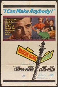 1a587 MADISON AVENUE 1sh '61 Dana Andrews wants Eleanor Parker to be nice to him!