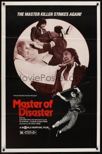 1a603 MASTER OF DISASTER 1sh '81 Lung fu siu yeh, master kung fu killer strikes again!
