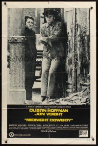 1a615 MIDNIGHT COWBOY x-rated 1sh '69 Dustin Hoffman, Jon Voight, John Schlesinger classic!