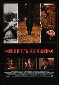 1a617 MILLER'S CROSSING int'l 1sh '89 Coen Brothers directed, Gabriel Byrne, John Turturro!