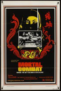 1a631 MORTAL COMBAT 1sh '81 Cheh Chang's Can que, To-Lung, To-Lung, the better man stays alive!