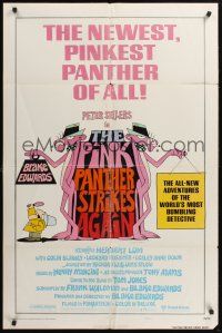 1a697 PINK PANTHER STRIKES AGAIN style A 1sh '76 Peter Sellers is Inspector Jacques Clouseau!