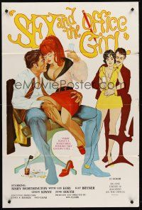 1a780 SEX & THE OFFICE GIRL 1sh '72 there wasn't a secretarial position they couldn't fill!