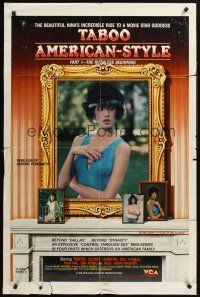 1a860 TABOO AMERICAN STYLE 1 THE RUTHLESS BEGINNING 1sh '85 sexy Raven, movie star goddess!